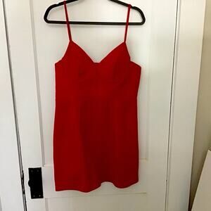 Princess Polly Cotton Blend Red Bodycon Mini Dress 12